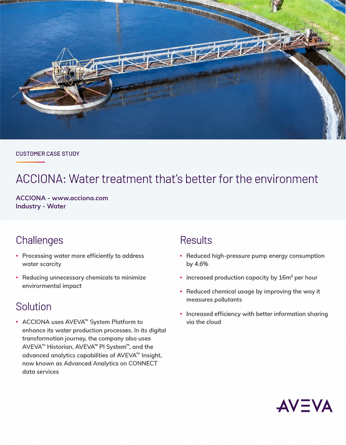 ACCIONA: Water treatment that’s better for the environment